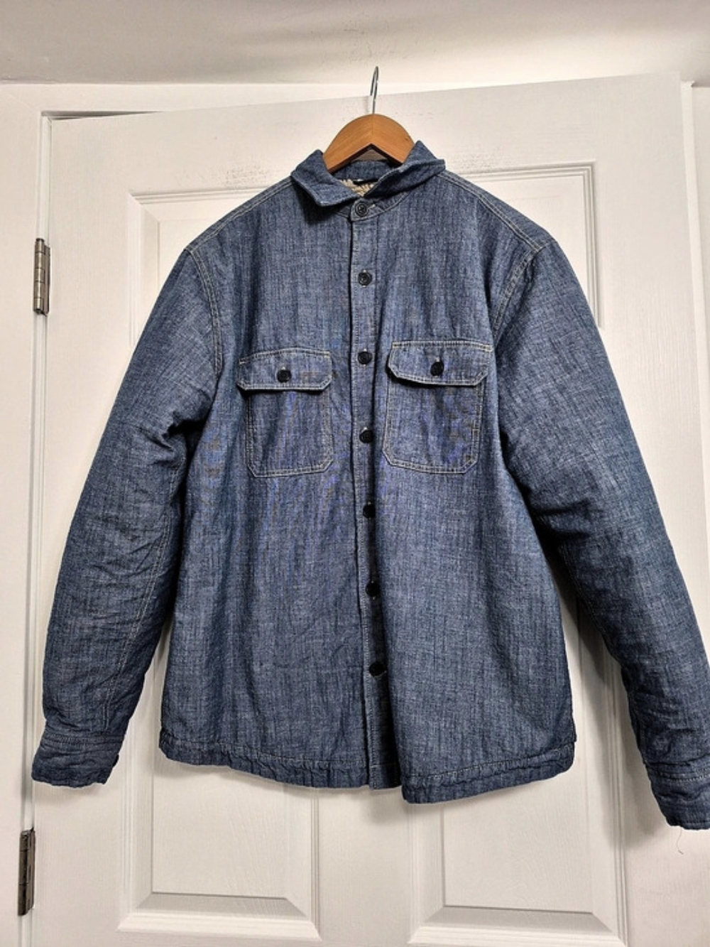 31 Sherpa-Lined Denim Jacket Size Small Like New